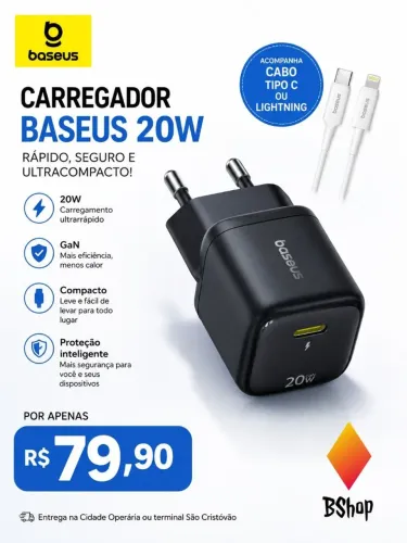 Carregador Baseus 20W