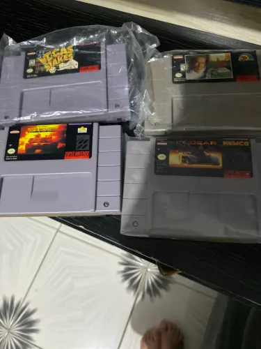 Super Nintendo 4 fitas