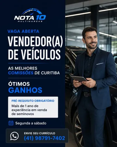 VAGA DE VENDEDOR