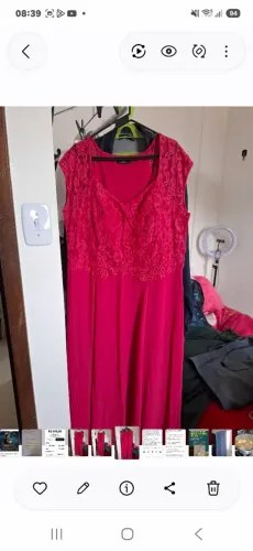 Vestido Festa GG rosa Pink por cinquenta reais. 