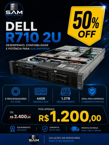 servidor Dell Power Edge R710 2U Promoção!!!