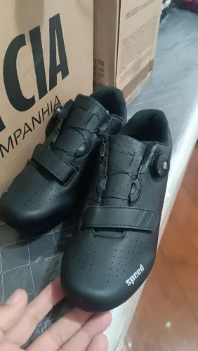 Sapatos de Ciclismo MTB Unissex com Trava SPD - Tênis para Estrada e Mountain Bike