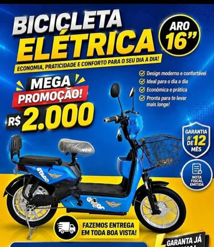 Bicicleta elétrica aro 16