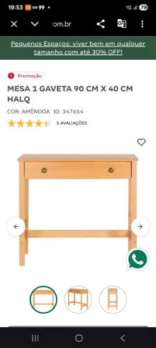 Escrivaninha Tok Stok