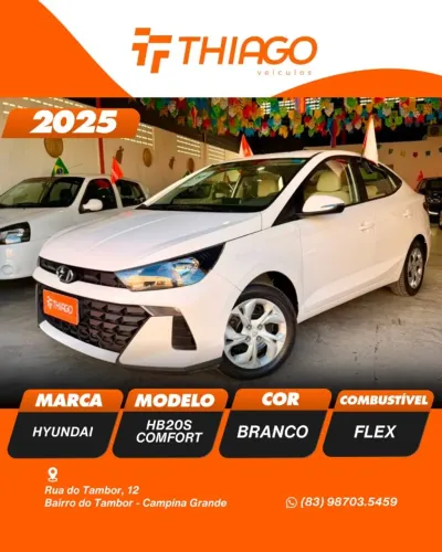 Hyundai HB20S Comfort Plus 1.0 Flex 12V Mec. 2025