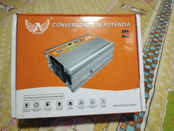 Inversor de Potência 300W 12v carro para 220v