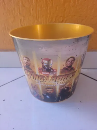 Colecionáveis Vingadores Guerra Infinita Balde Pipoca