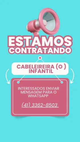 Vaga para cabeleireira (o) infantil