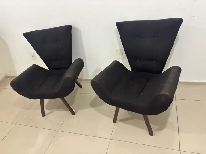 Vendo poltronas pretas