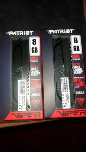 Kit de memória ram 2x8gb patriot viper steel