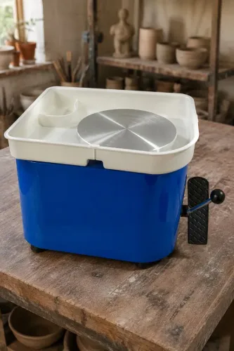 Torno elétrico giratório 