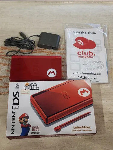Nintendo DS Lite vermelho edição Mario 