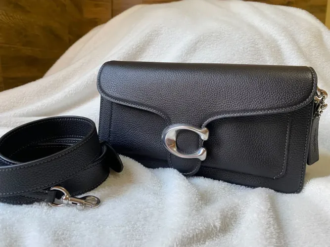 Bolsa Coach Tabby 26 preto / prata