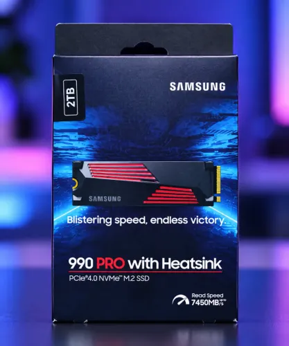 SSD M.2 2TB SAMSUNG 990 PRO 2280 NVME WITH C/ DISS MZ-V9P2T0 MZ