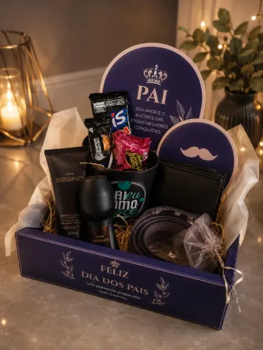 Kit Premium - kit dia dos pais - caixa personalizada dia dos pais