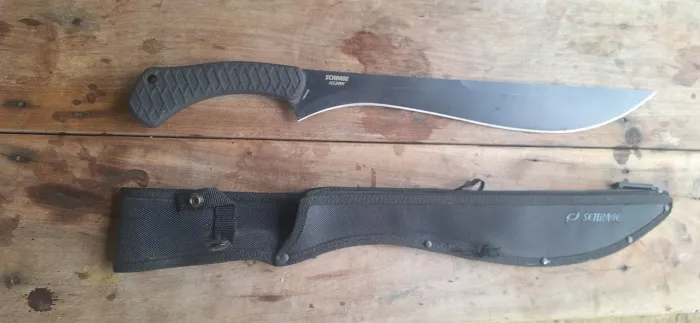 Facão preto fosco Schrade - aço inoxidável