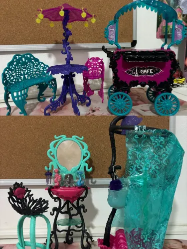 LOTE 2 PLAYSETS MONSTER HIGH 