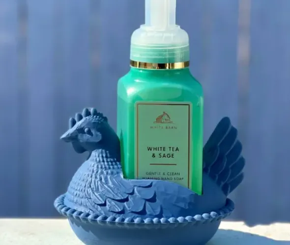 Decoração Galinha no Ninho Suporte para Banheiro