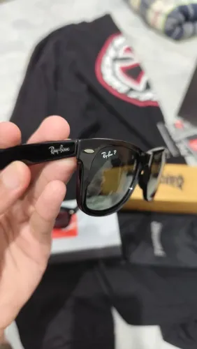 Óculos Ray-Ban New Wayfarer Preto Polarizado (ORIGINAL)
