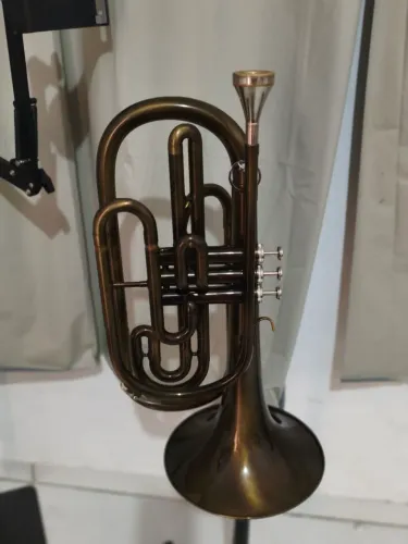 Trombonito Weril em Dó - Relíquia Customizada (Escovado e Envernizado) - Estado de Novo