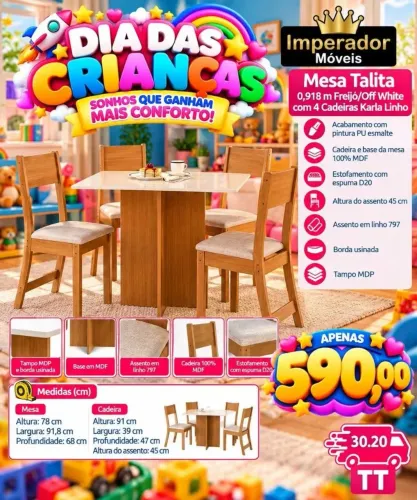 Mesa com cadeiras