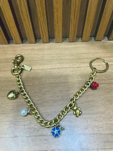 Charm bag corrente coach