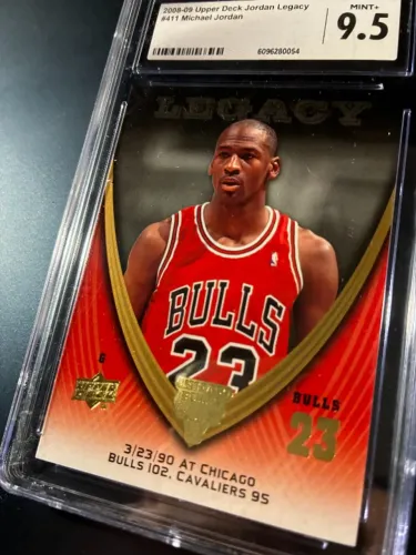 Michael Jordan Graduado CGC 9.5 Coleção Exclusiva Legacy Card NBA Basquete Chicago Bulls C