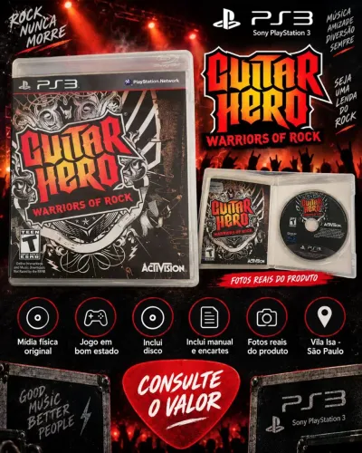 Guitar hero: warriors of rock ps3