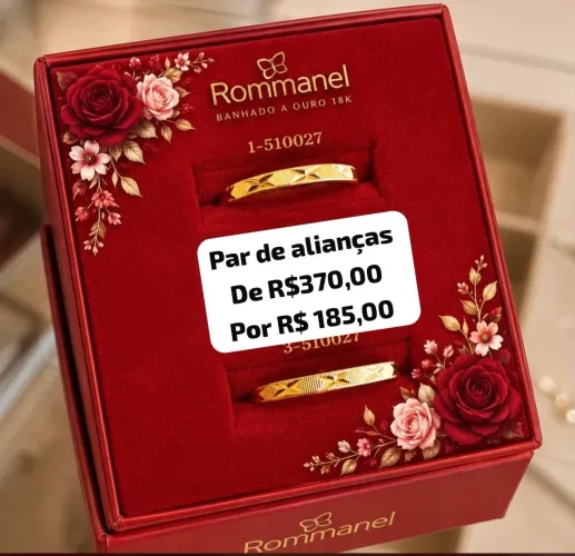Joias Rommanel com 50% de desconto