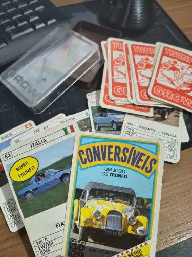 Jogo Super Trunfo GROW Carros Conversíveis