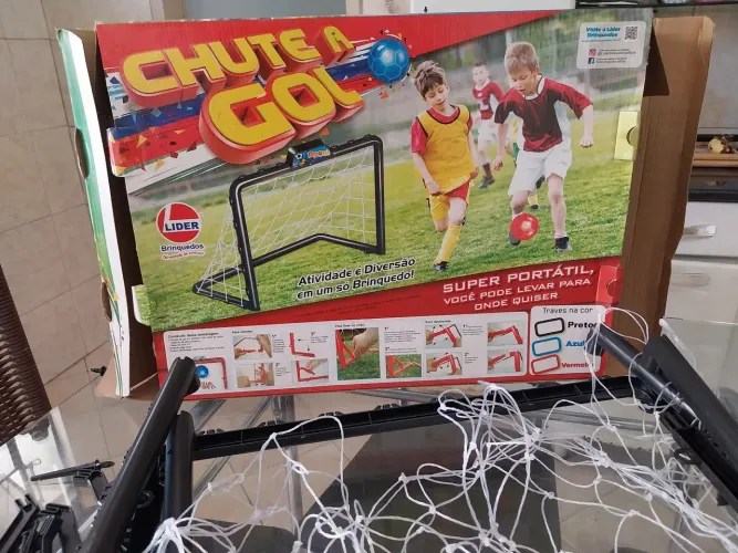 Brinquedo infantil Chute a Gol marca Líder Brinquedos