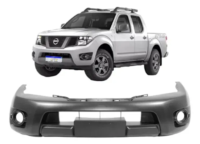 Parachoque Nissan Frontier Sl Sv Attack 2013 2014 2015 2016 Preto