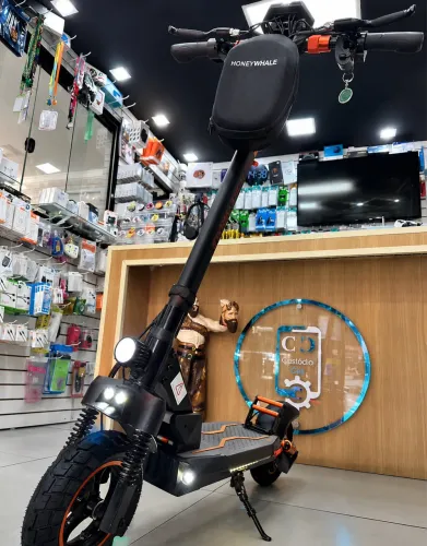 PATINETE ELÉTRICO PROFISSIONAL - Whale Scooter Eletrica Dobrável Com Banco
