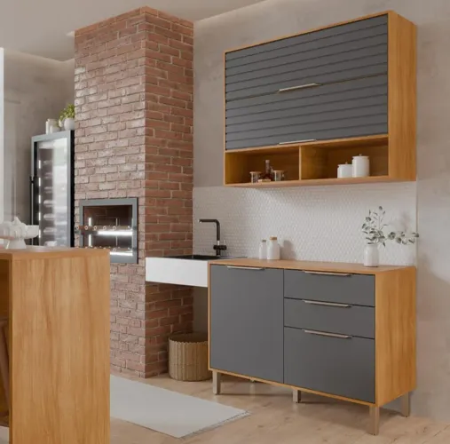Fabulosa Cozinha Esplêndida 100% MDF- Entrega e montagem grátis pra Fortaleza