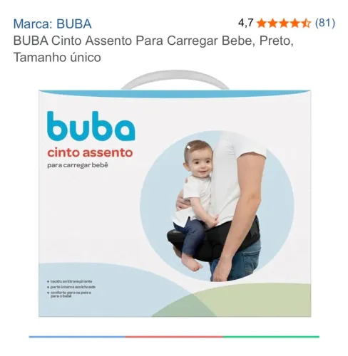 ASSENTO DE COLO P/ BEBÊS - BUBA