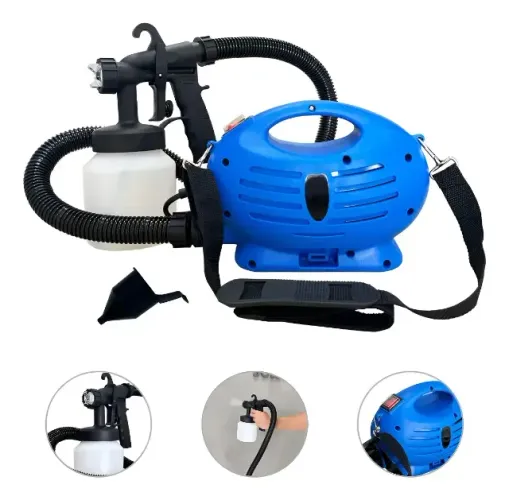 Mini Compressor Elétrico E Pistola Pintura 650w Ps-900 Cor Azul