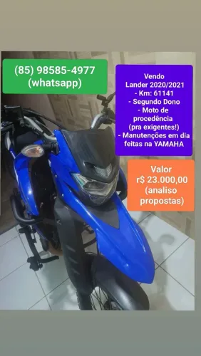 Vendo Lander 2021 (revisada na Yamaha)