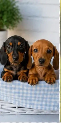 Filhote de cachorro Teckel/Dachshund/Salsicha/Salsichinha/Basset/Cofap alegres e espertos