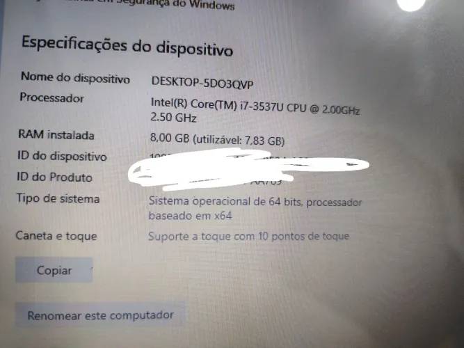 Notebook ASUS S550C i7 8GB RAM Tela com TouchScreen