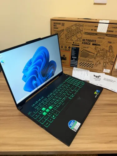 Notebook Asus gaming f16 ultra5, 16gb, Ssd 512, rtx 3050 6gb, tela 144hz, teclado rgb