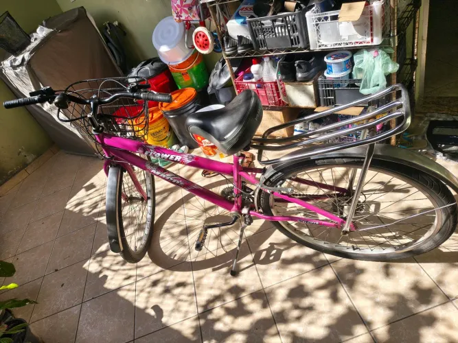 Bicicleta aro 26 com cesta