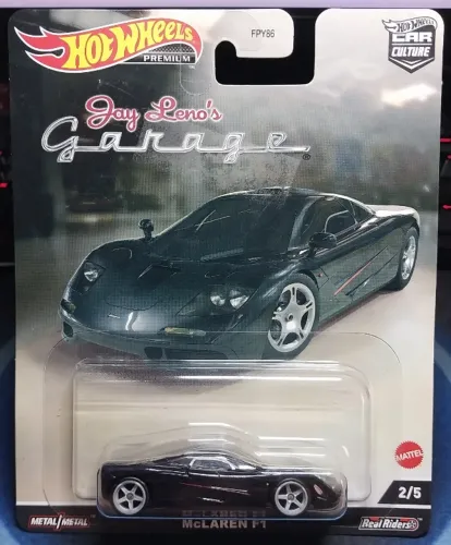 Hot Wheels Premium - McLaren F1 - Car Culture - Jay Leno Garage - Pneu de Borracha