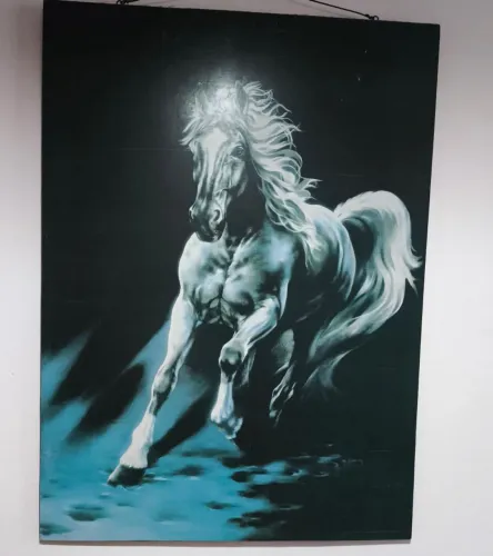 Quadro espetacular de um cavalo garanhão