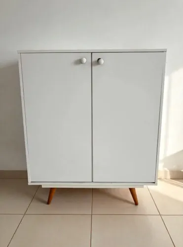 Sapateira Retro 50 2 Portas 10 Prateleiras Branco - R$299 | Ribeirão Preto