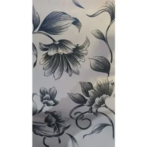 CAPA DE ALMOFADA BRANCA E PRETA FLORAL 40X40