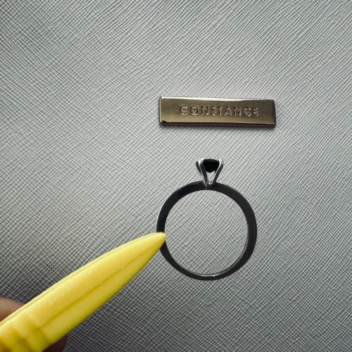 Solitario em ouro Branco 14k