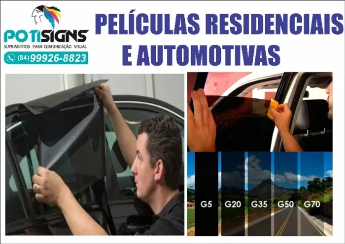 Pelicula automotiva / Residencial / Somos fornecedores