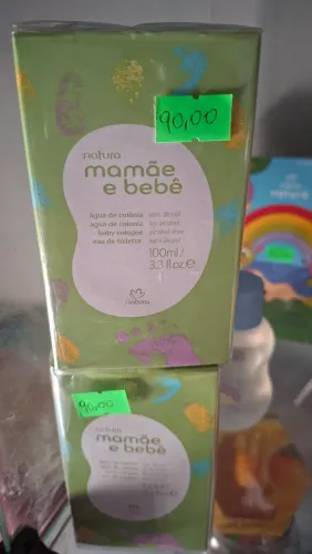 Produtos mamae e bebê natura a partir de 55,00 e colonia 90,00