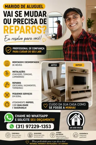 Marido de aluguel, reparos e serviços em geral