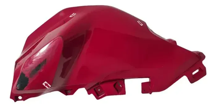 Carenagem Capa Tanque Esq Honda Cg160 Fan 2025 Detalhe 63410 Vermelho